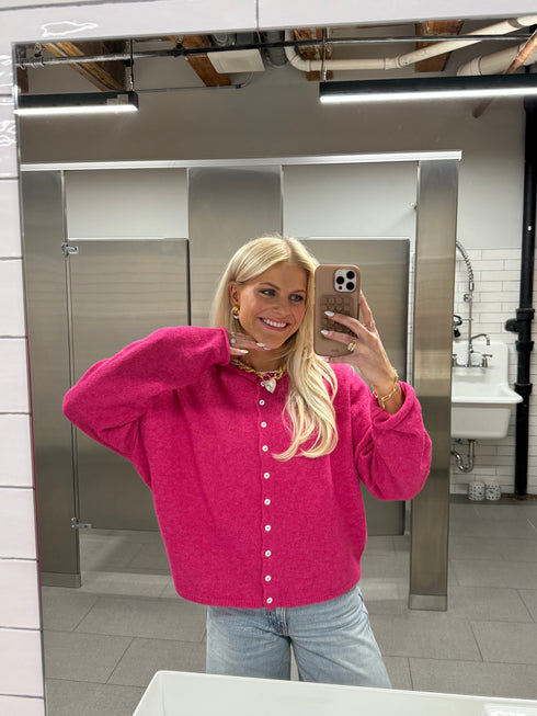 Coco Cutie Cardigan // Fuschia